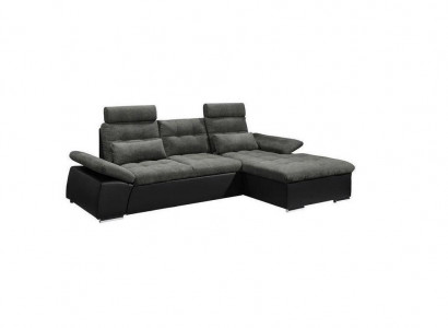 Corner sofa L-shape sofa living landscape set with bed function upholstery design